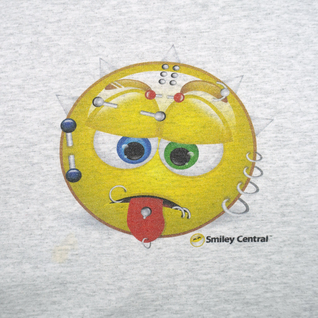 Vintage (Hanes) - Smiley Central Crew Neck Sweatshirt 1990s 4X-Large Vintage Retro