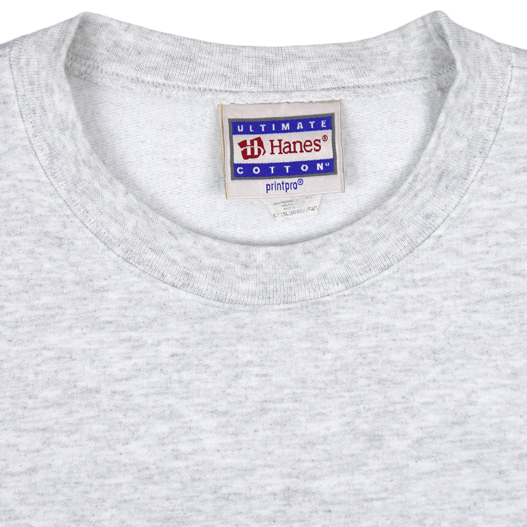 Vintage (Hanes) - Smiley Central Crew Neck Sweatshirt 1990s 4X-Large Vintage Retro