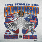 NHL (Pro Player) - Colorado Avalanche VS Florida Panthers Matchups Stanley Cup T-Shirt 1996 X-Large Vintage Retro Hockey