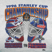 NHL (Pro Player) - Colorado Avalanche VS Florida Panthers Matchups Stanley Cup T-Shirt 1996 X-Large Vintage Retro Hockey