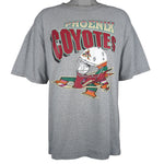NHL (Waves) - Phoenix Coyotes Hockey Helmet T-Shirt 1990s X-Large
