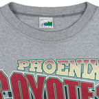 NHL (Waves) - Phoenix Coyotes Hockey Helmet T-Shirt 1990s X-Large Vintage Retro Hockey