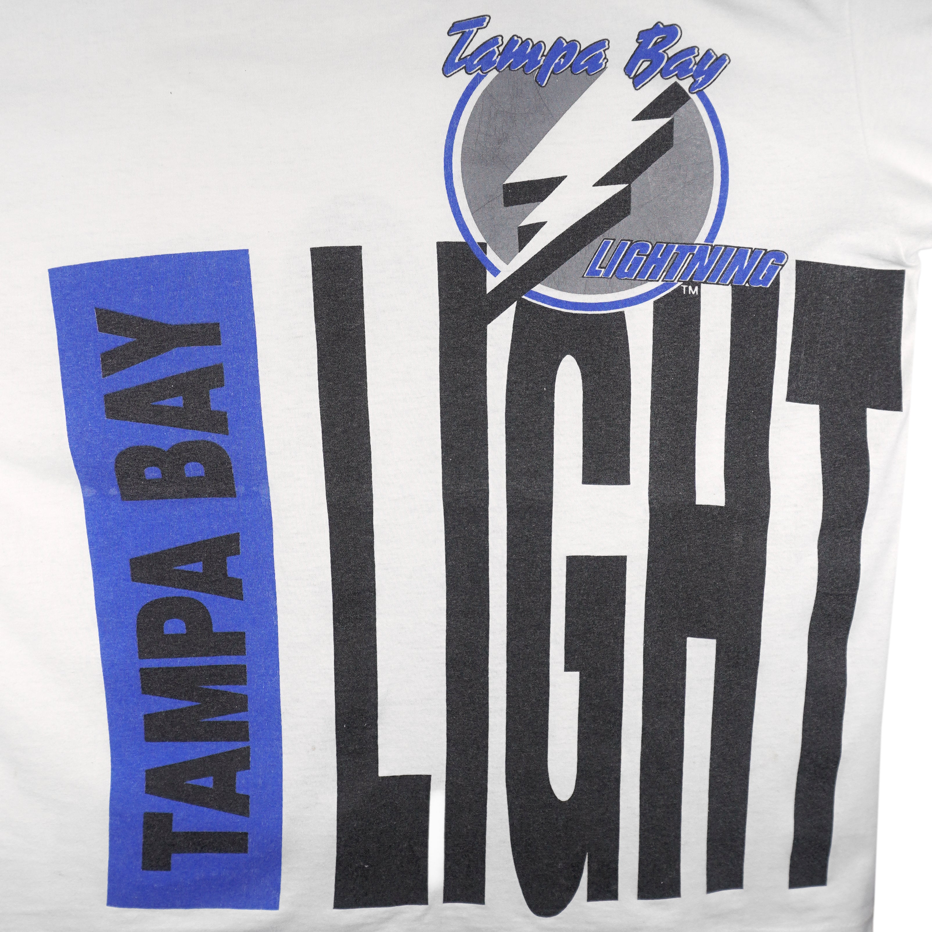 Starter - NHL Tampa Bay Lightning Single Stitch T-Shirt 1993 X-Large Vintage Retro Hockey