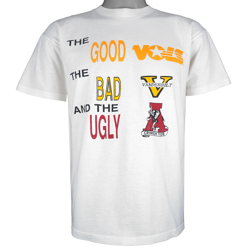 NCAA (Signal) - White The Good, The Bad, The Ugly College Rivalry T-Shirt 1990s Large Vintage Retro