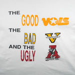 NCAA (Signal) - White The Good, The Bad, The Ugly College Rivalry T-Shirt 1990s Large Vintage Retro