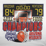 NCAA (Delta) - Arizona Wildcats Basketball Final Four Champions T-Shirt 1997 Large Vintage Retro Basketball