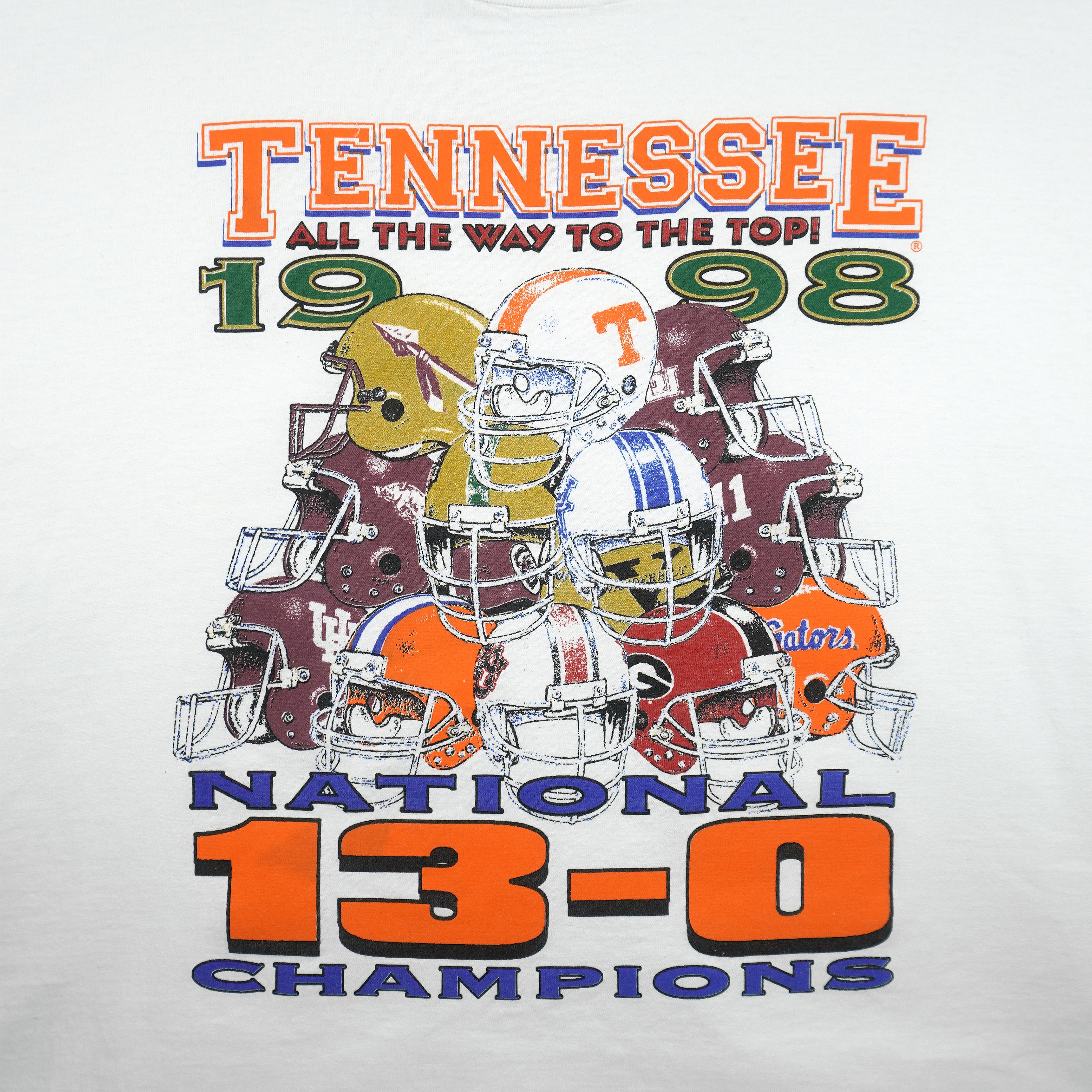 NCAA (Infinity) - Tennessee Volunteers National Champions T-Shirt 1998 XX-Large Vintage Retro