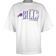NFL (Logo Athletic) - Buffalo Bills Football Embroidered T-Shirt 1990s X-Large Vintage Retro Football