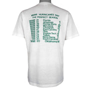 NCAA (Jerzees) - Miami Hurricanes National Champions Single Stitch T-Shirt 1987 X-Large Vintage Retro
