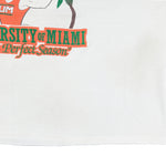 NCAA (Jerzees) - Miami Hurricanes National Champions Single Stitch T-Shirt 1987 X-Large Vintage Retro