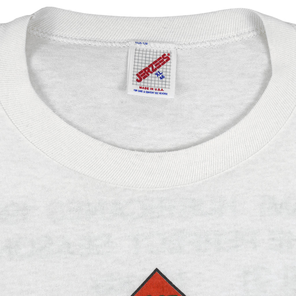 NCAA (Jerzees) - Miami Hurricanes National Champions Single Stitch T-Shirt 1987 X-Large Vintage Retro
