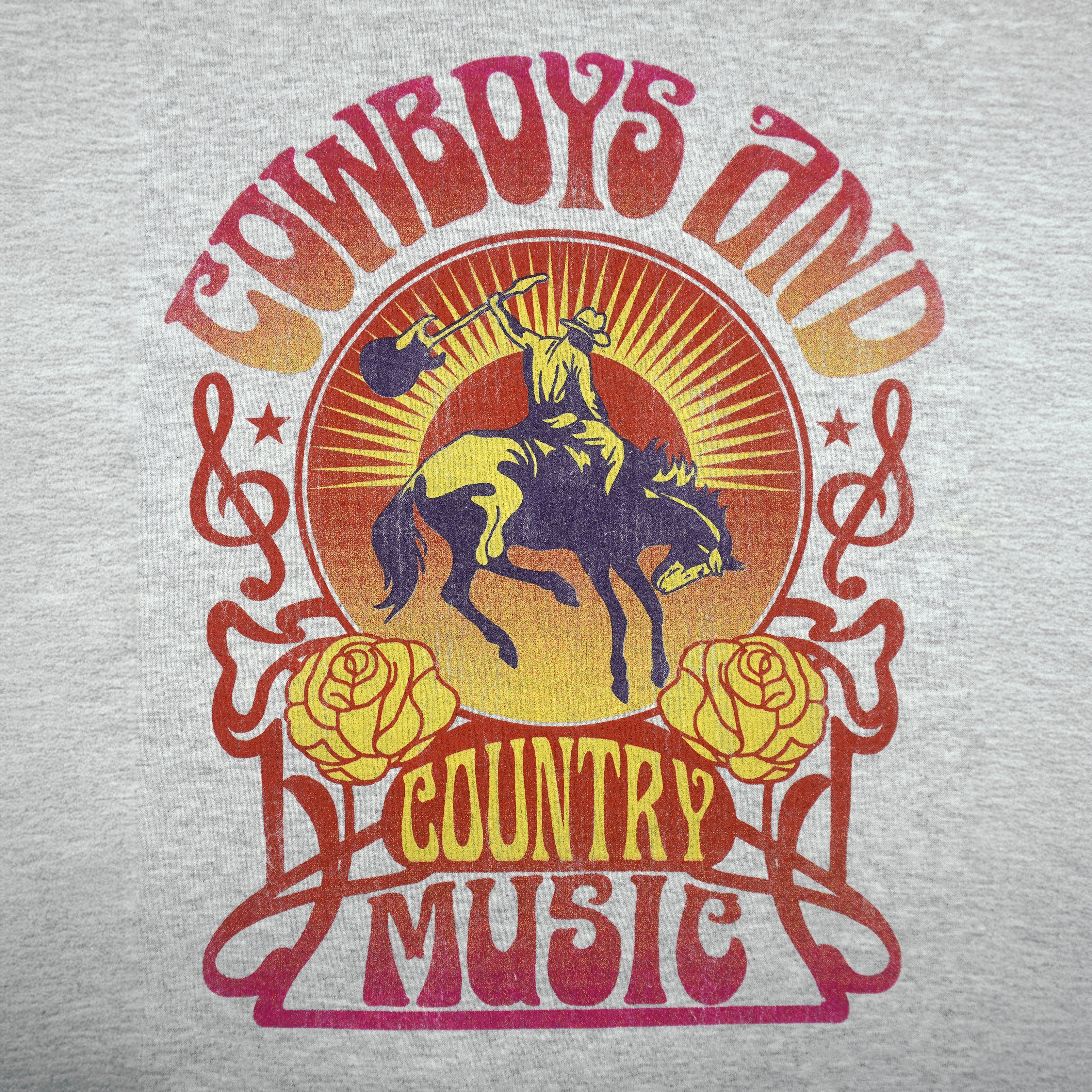 Vintage (Altard State) - Cowboy And Country Music Crew Neck Sweatshirt 1990s Large Vintage Retro