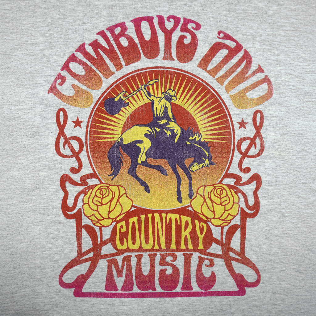 Vintage (Altard State) - Cowboy And Country Music Crew Neck Sweatshirt 1990s Large Vintage Retro