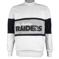 NFL (Nutmeg) - Los Angeles Raiders Crew Neck Sweatshirt 1990s Medium Vintage Retro Football