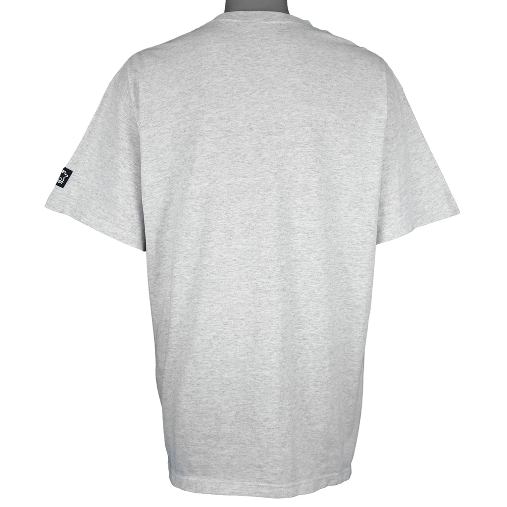 Starter (NHL) - Grey Dallas Stars Single Stitch T-Shirt 1990s X-Large Vintage Retro Hockey