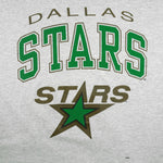 Starter (NHL) - Grey Dallas Stars Single Stitch T-Shirt 1990s X-Large Vintage Retro Hockey