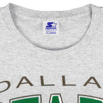 Starter (NHL) - Grey Dallas Stars Single Stitch T-Shirt 1990s X-Large Vintage Retro Hockey