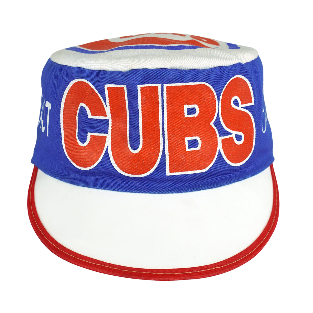MLB - Chicago Cubs Champs Fitted Painter Hat 1990s OSFA Vintage Retro Baseball