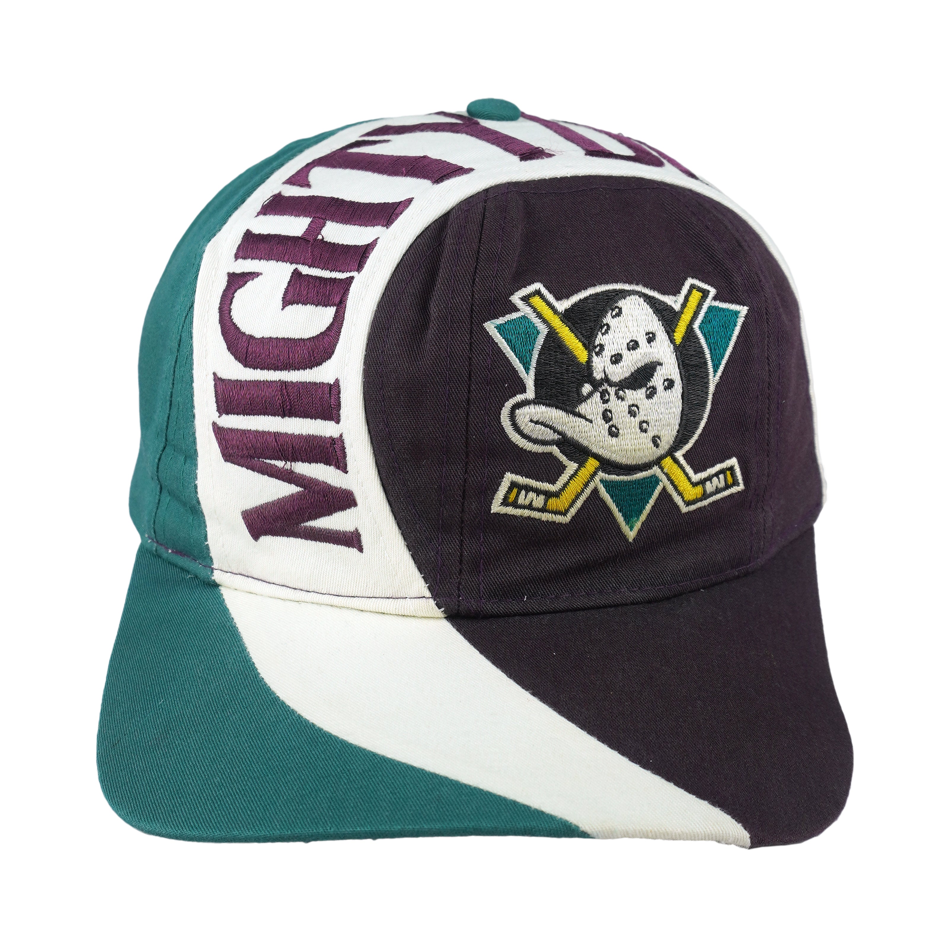 NHL (Twins) - Anaheim Mighty Ducks Snapback Hat 1990s OSFA