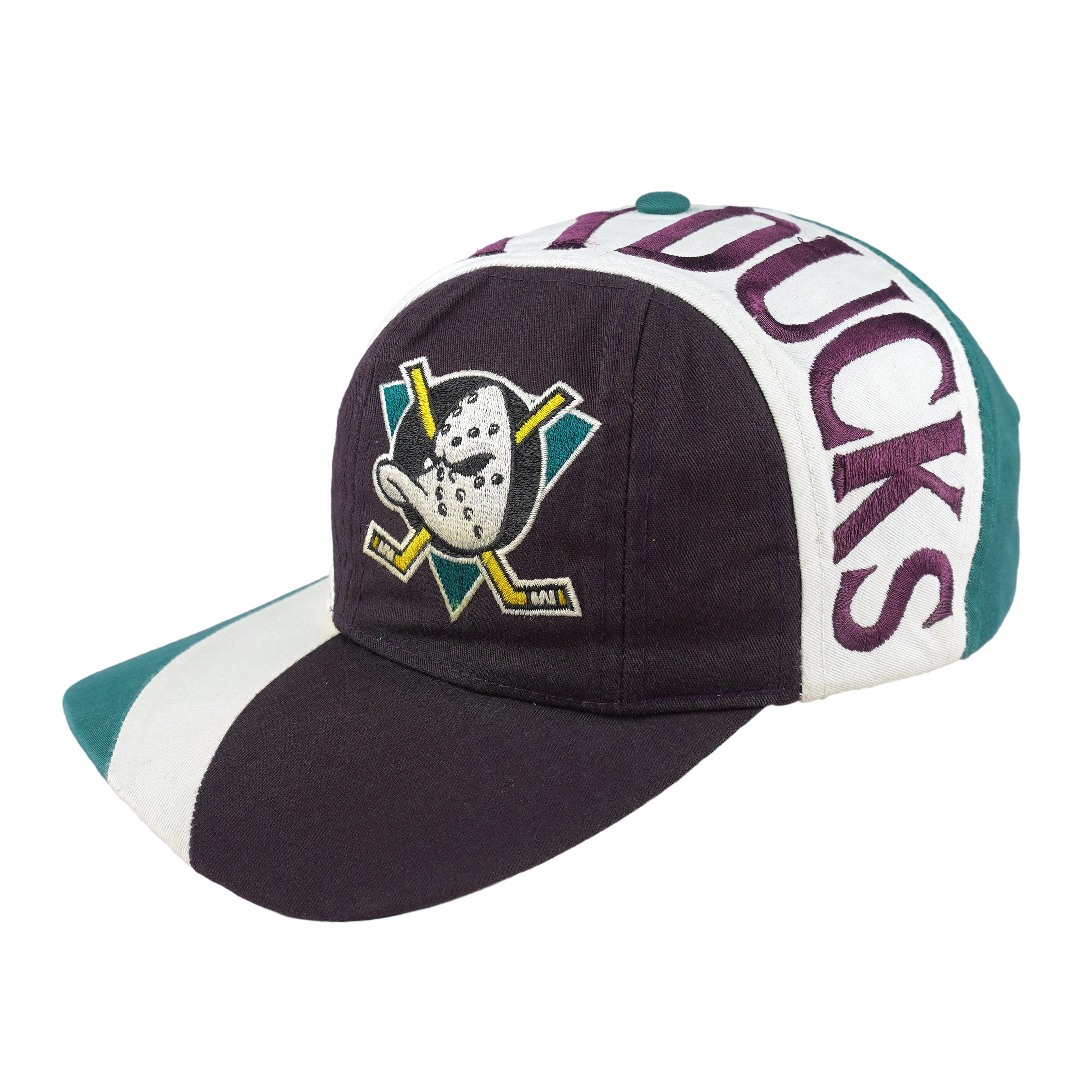 NHL (Twins) - Anaheim Mighty Ducks Snapback Hat 1990s OSFA