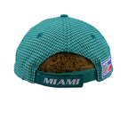 NFL (Logo Athletics) - Miami Dolphins Plaid Strapback Hat 1990s OSFA Vintage Retro Football