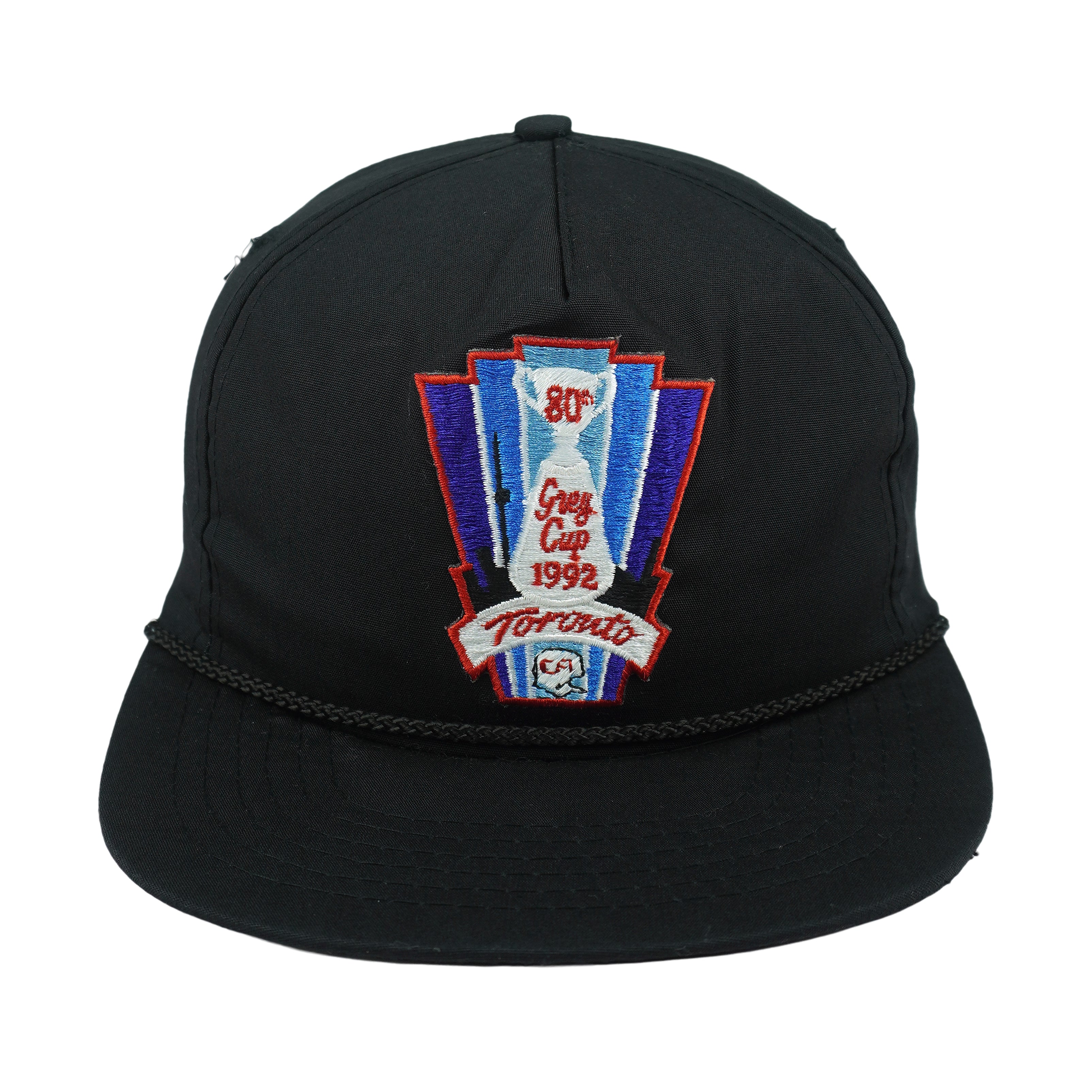 CFL - 80th Grey Cup Toronto Championships Snapback Hat 1992 OSFA Vintage Retro Football