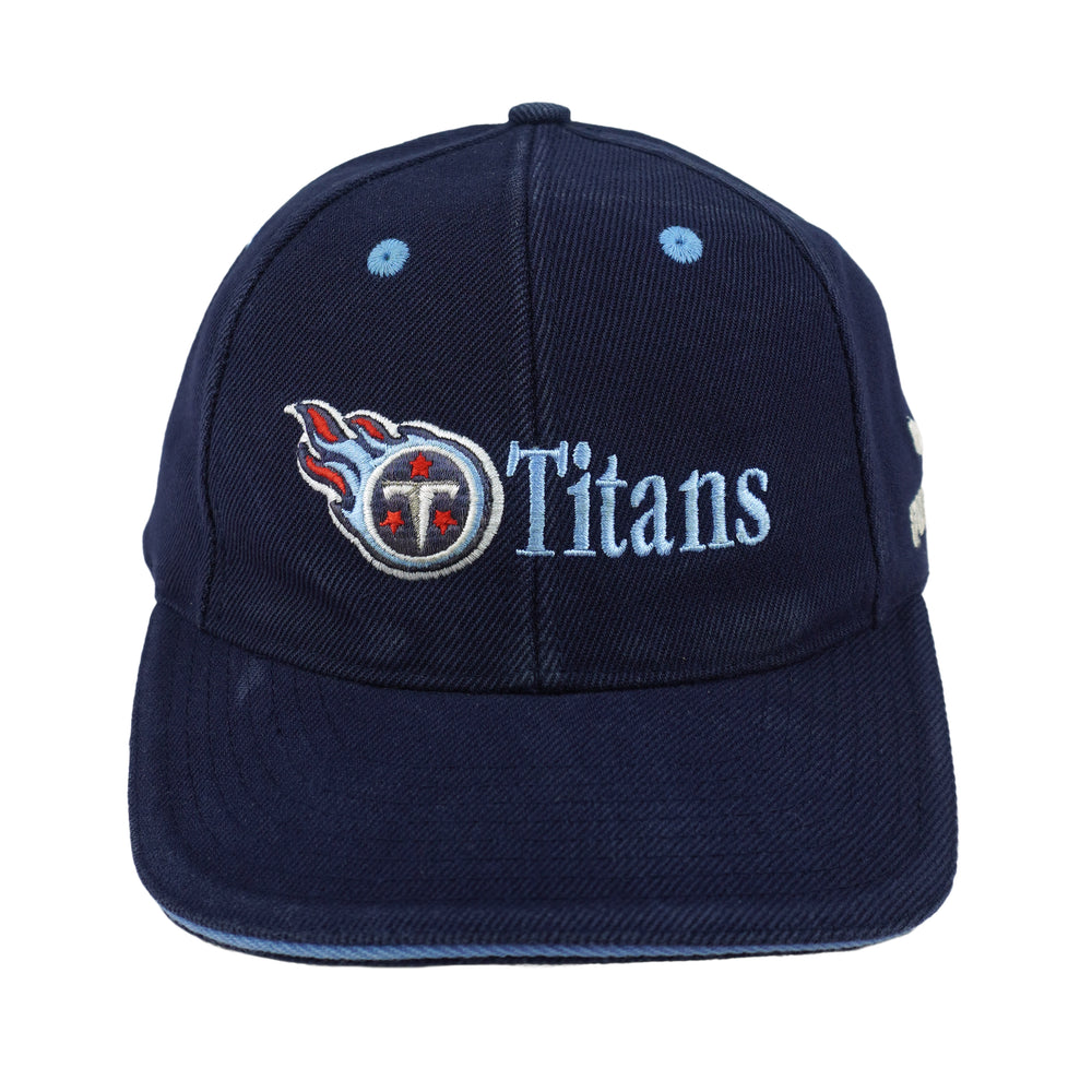 Vintage Puma - NFL Tennessee Titans Embroidered Strapback Hat 1990s OSFA in blue