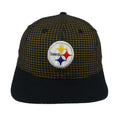 NFL (Logo 7) - Pittsburgh Steelers Embroidered Plaid Snapback Hat 1990s OSFA Vintage Retro Football