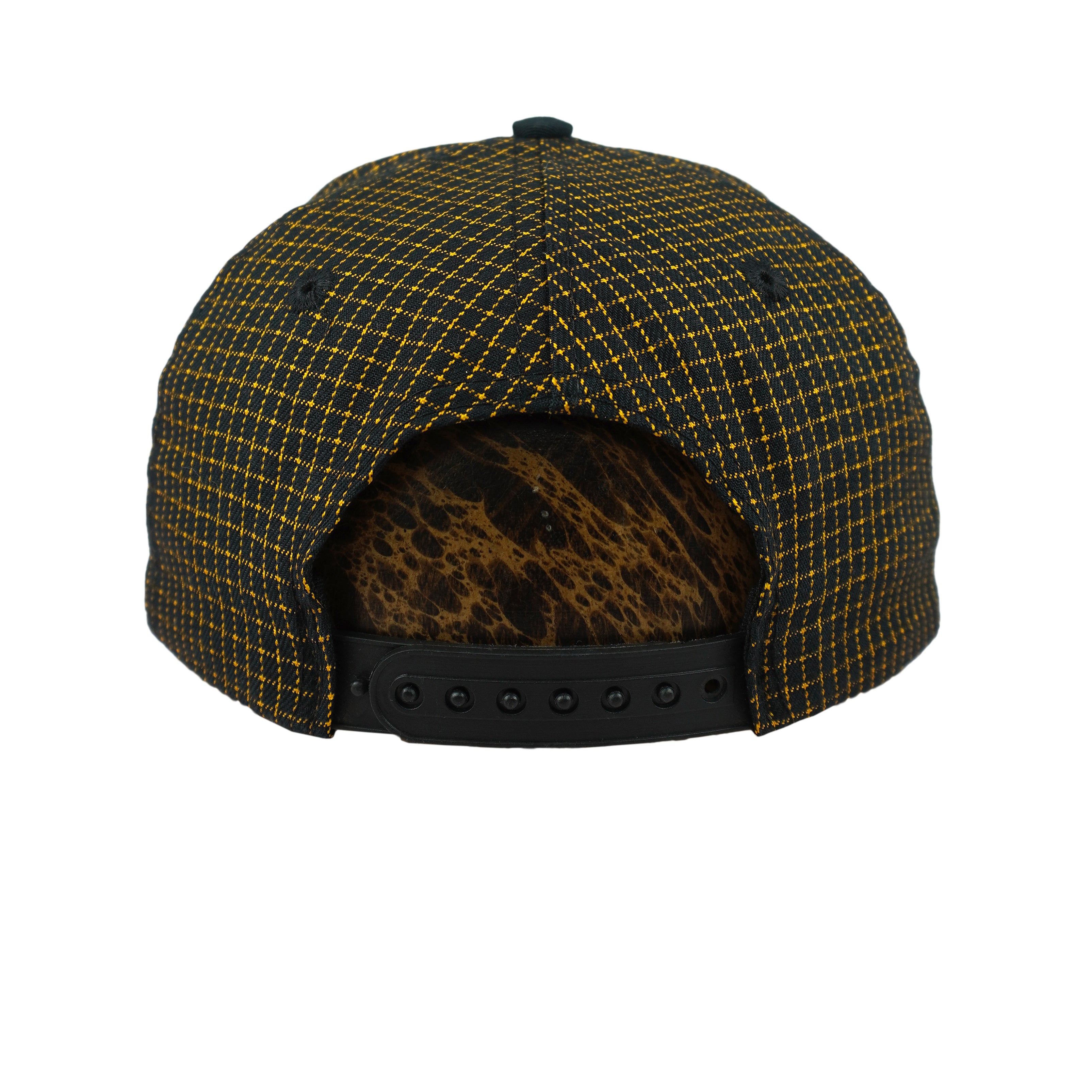 NFL (Logo 7) - Pittsburgh Steelers Embroidered Plaid Snapback Hat 1990s OSFA Vintage Retro Football