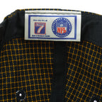 NFL (Logo 7) - Pittsburgh Steelers Embroidered Plaid Snapback Hat 1990s OSFA Vintage Retro Football