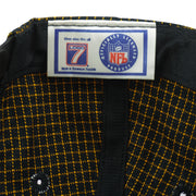 NFL (Logo 7) - Pittsburgh Steelers Embroidered Plaid Snapback Hat 1990s OSFA Vintage Retro Football