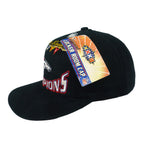 Vintage NFL - Denver Broncos Super Bowl Champions Deadstock Snapback Hat 1998 OSFA in black