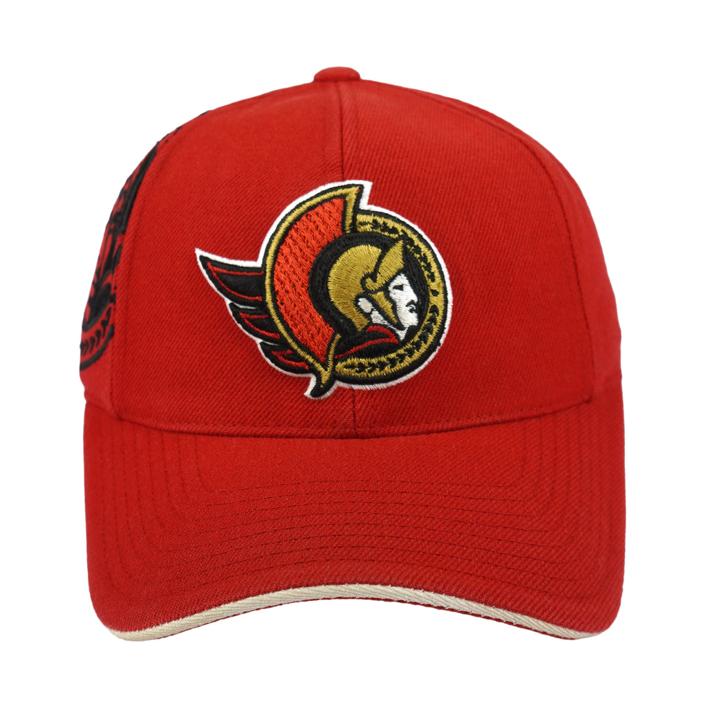 Puma - NHL Ottawa Senators Embroidered Strapback Hat 2000s OSFA Vintage Retro Hockey