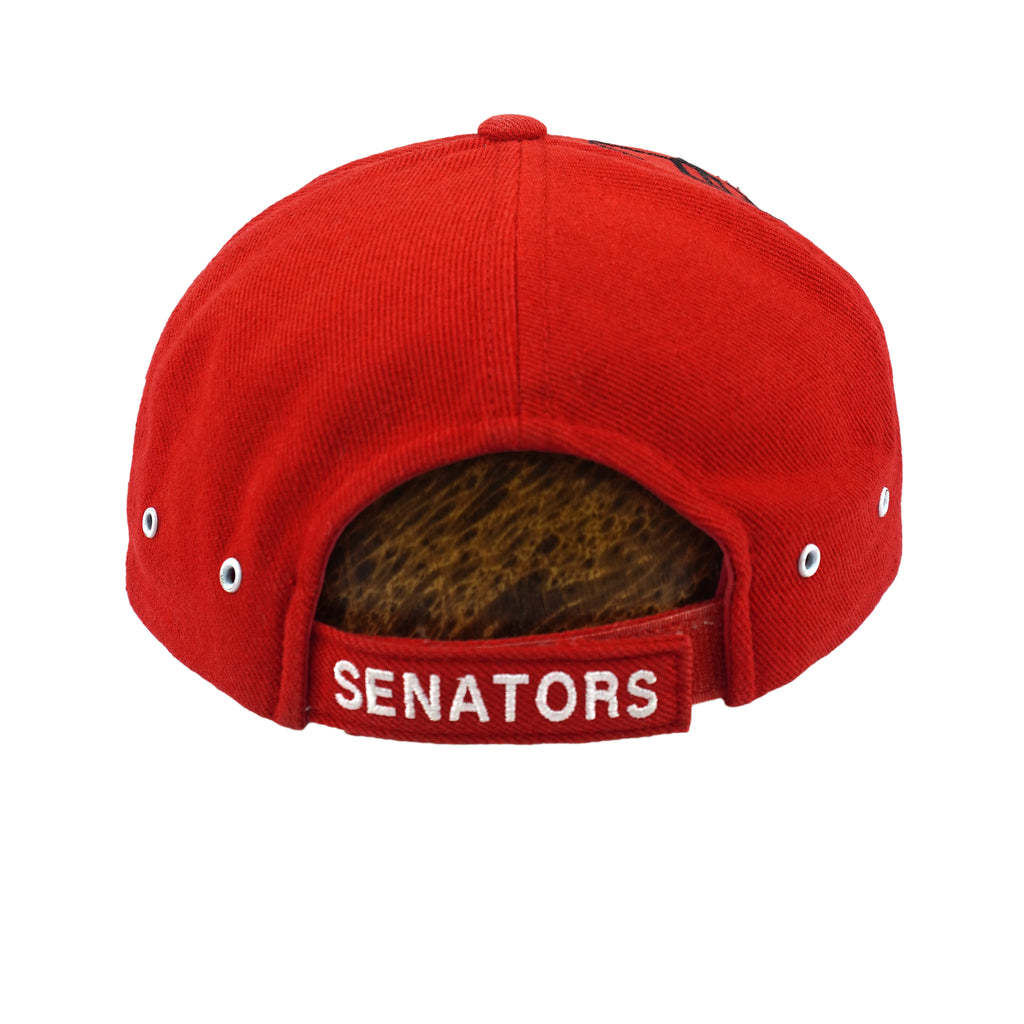Puma - NHL Ottawa Senators Embroidered Strapback Hat 2000s OSFA Vintage Retro Hockey