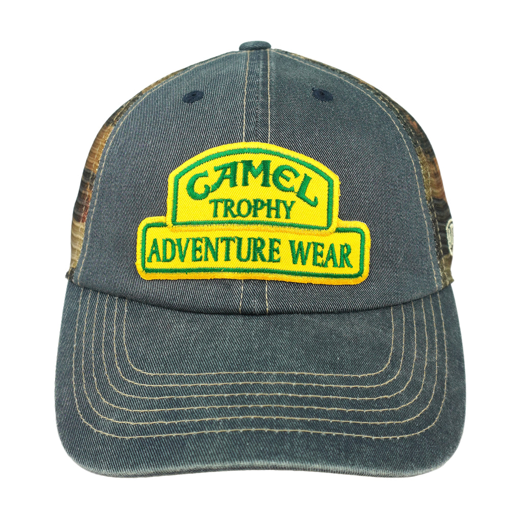 Vintage (Camel) - Camel Trophy Denim Mesh Trucker Hat 1990s OSFA Vintage Retro