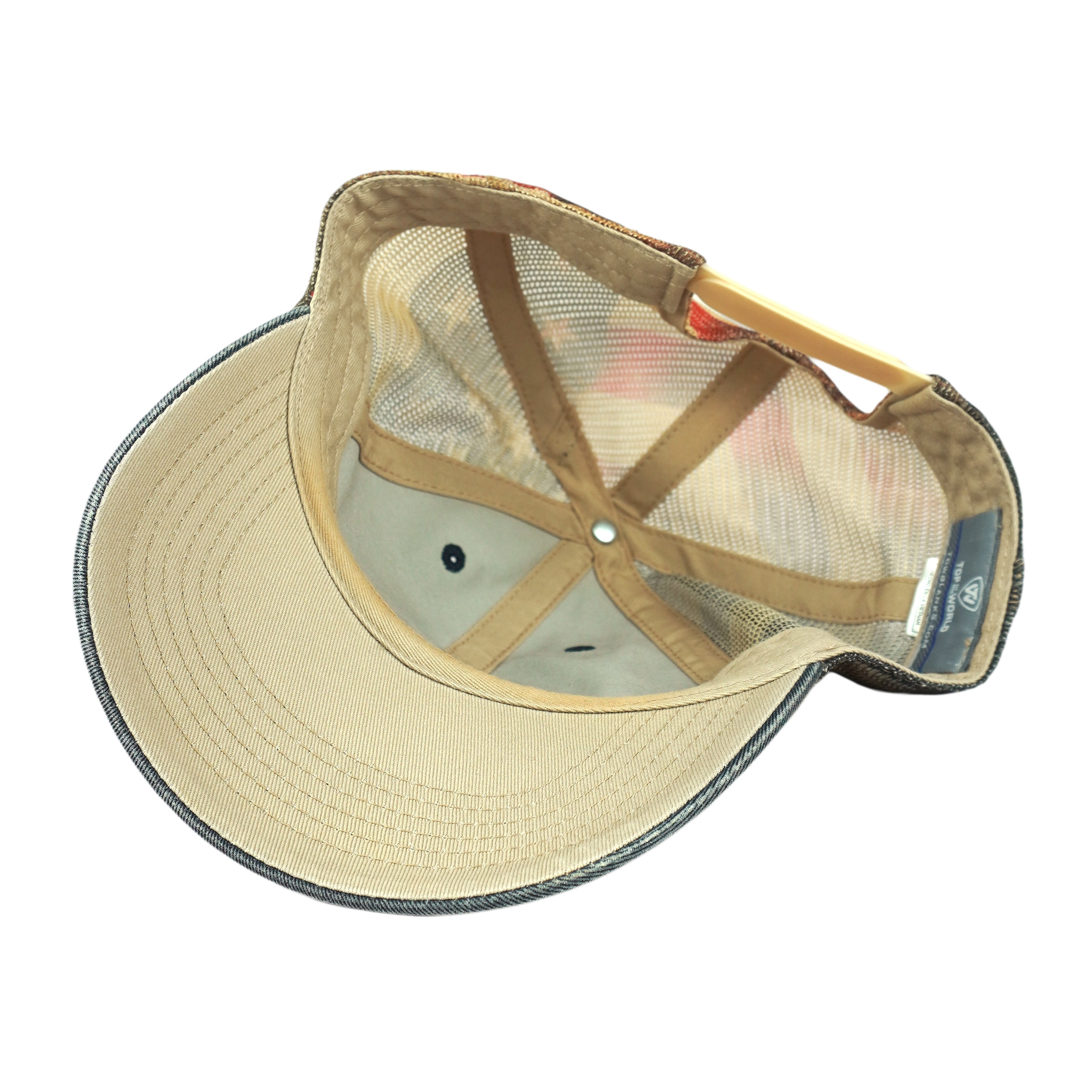 Vintage (Camel) - Camel Trophy Denim Mesh Trucker Hat 1990s OSFA Vintage Retro