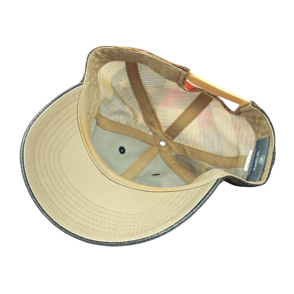 Vintage (Camel) - Camel Trophy Denim Mesh Trucker Hat 1990s OSFA Vintage Retro