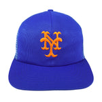 MLB - New York Mets Embroidered Snapback Trucker Hat 1990s OSFA Vintage Retro Baseball