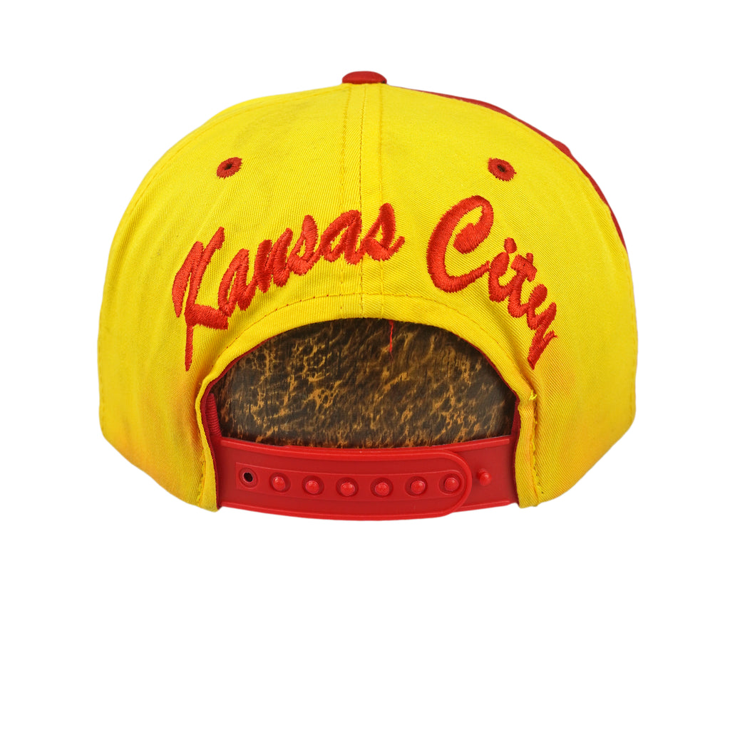 NFL - Kansas City Chiefs Embroidered Snapback Hat 1990s OSFA Vintage Retro Football