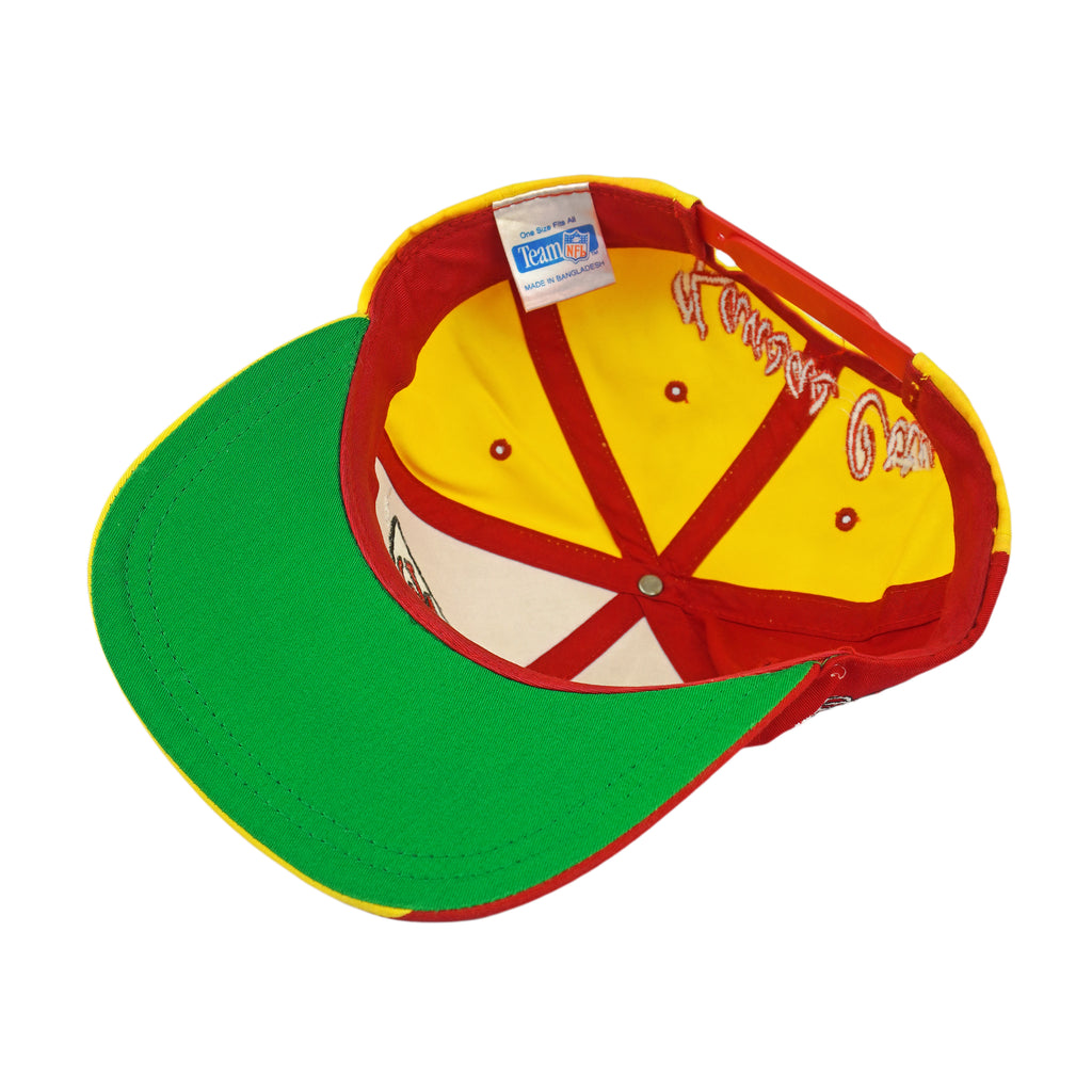 NFL - Kansas City Chiefs Embroidered Snapback Hat 1990s OSFA Vintage Retro Football