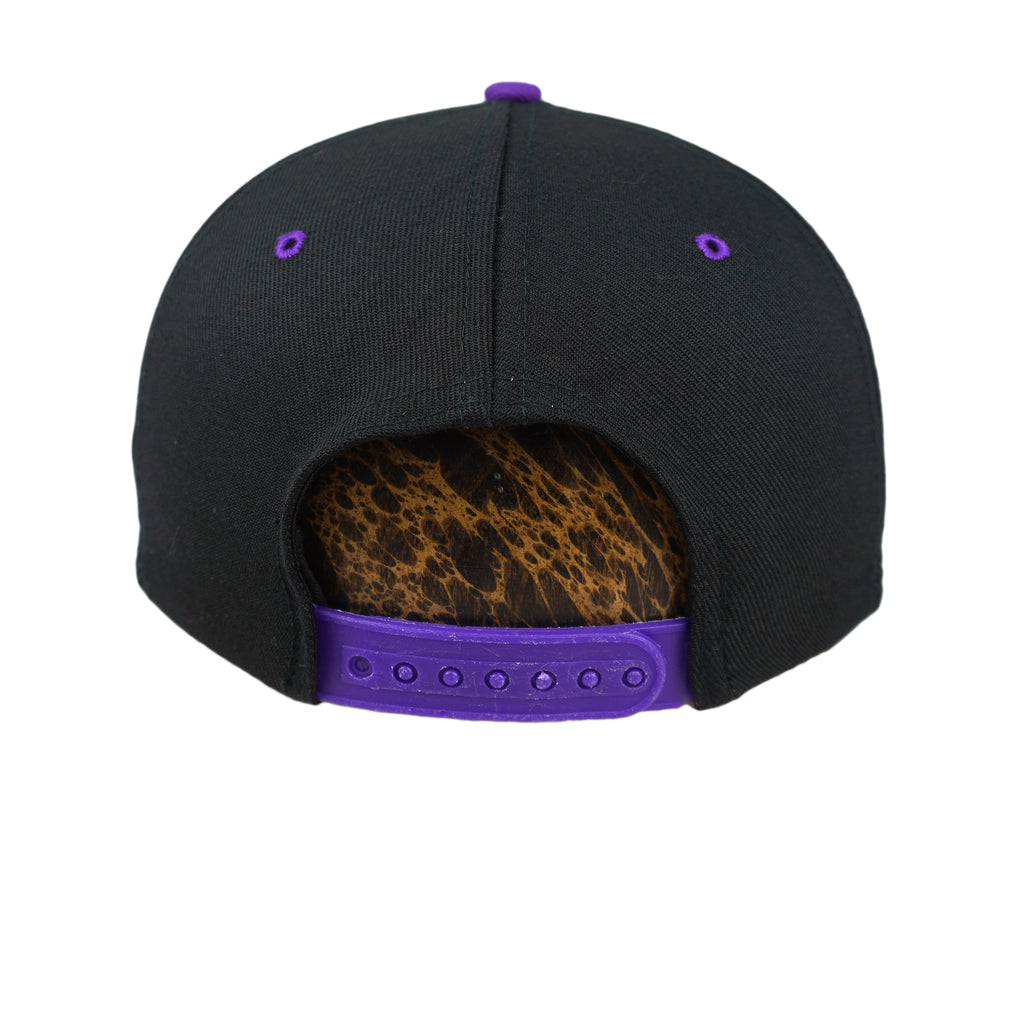 MLB - Black & Purple Colorado Rockies Embroidered Snapback Hat 1990s OSFA Vintage Retro Baseball