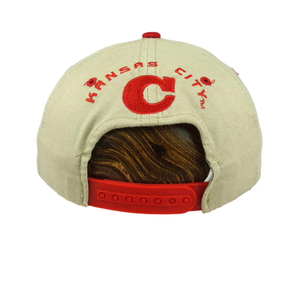 NFL (Drew Pearson) - Kansas City Chiefs Snapback Hat 1990s OSFA Vintage Retro Football