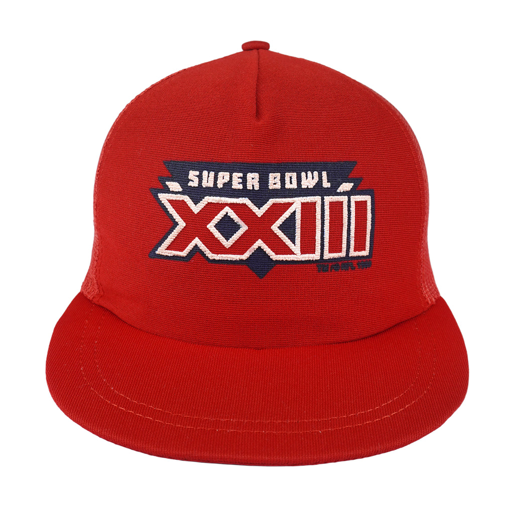 NFL (Winston) - Super Bowl XXIII Embroidered Snapback Trucker Hat 1999 OSFA Vintage Retro Football