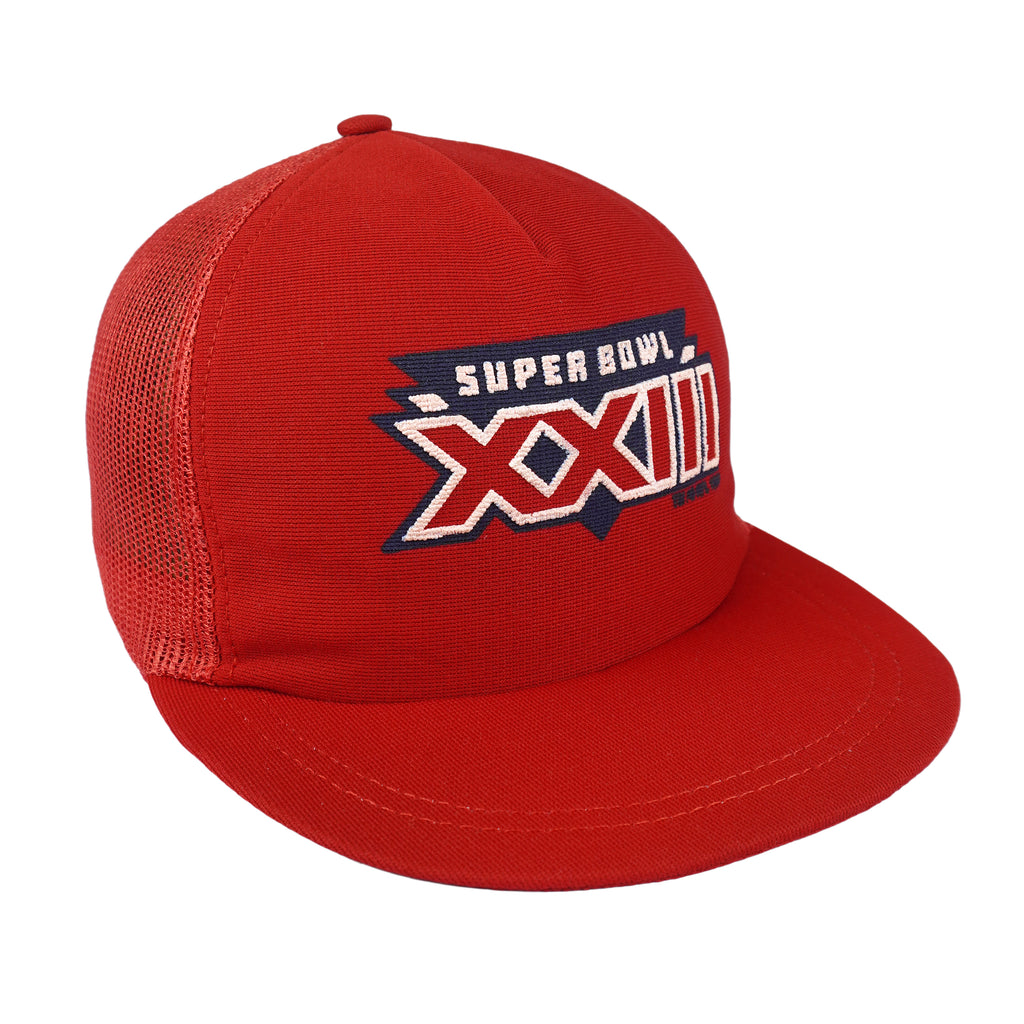 NFL (Winston) - Super Bowl XXIII Embroidered Snapback Trucker Hat 1999 OSFA Vintage Retro Football