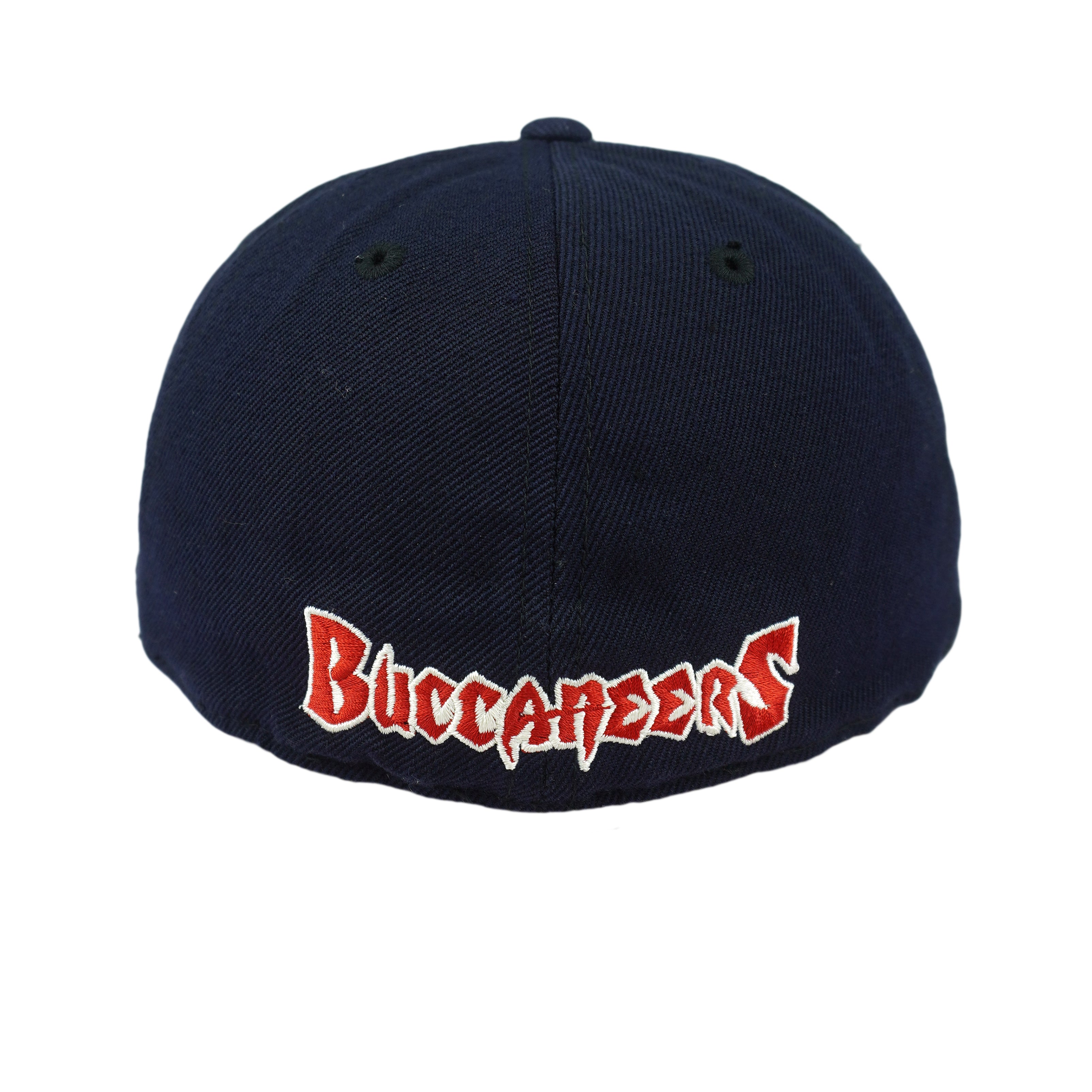 Vintage NFL (American Needle) - Tampa Bay Buccaneers Big Logo Fitted Hat 1990s 7-1/2 in blue and navy
