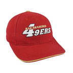 Puma - San Francisco 49ers Spell-Out Strapback Hat 1990s OSFA Vintage Retro Football