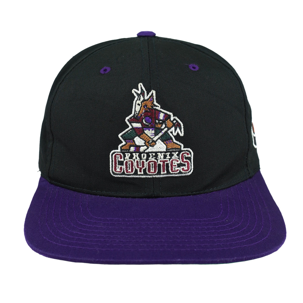 NHL (The G Cap) - Phoenix Coyotes Embroidered Strapback Hat 1990s OSFA Vintage Retro Hockey