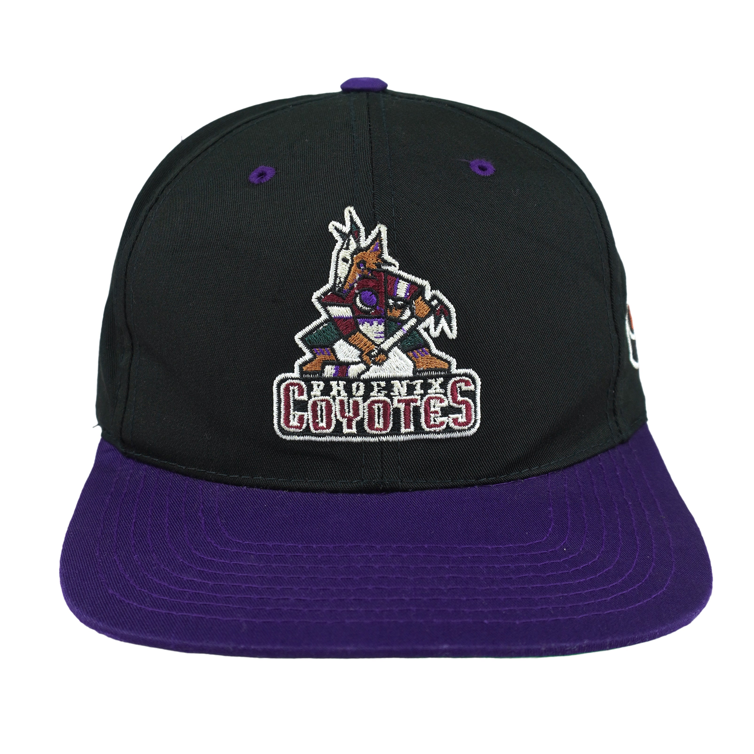 NHL (The G Cap) - Phoenix Coyotes Embroidered Strapback Hat 1990s OSFA Vintage Retro Hockey
