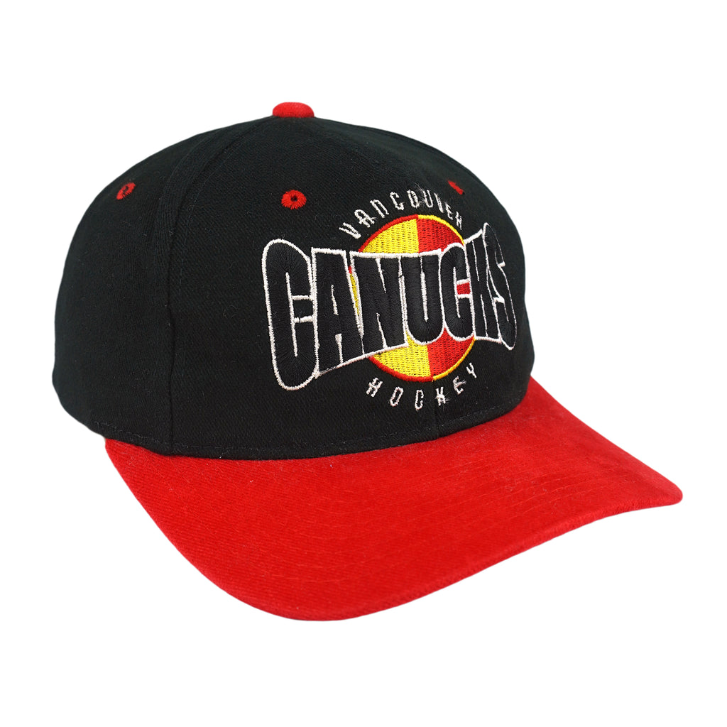 Starter - NHL Vancouver Canucks Big Spell-Out Snapback Hat 1990s OSFA Vintage Retro Hockey