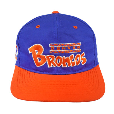 NFL (ANNCO) - Denver Broncos Spell-Out Snapback Hat 1990s OSFA